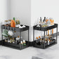 🛁 50% RABATT NU! ✨ 2-Tier Sliding Under Sink Organizer – Praktisk & Utrymmesbesparande för Badrummet 🚿