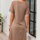 👗 50% RABATT NU! ✨ Women’s Elegant Dress with Lace Hollow Sleeves – Andningsbar Spets & A-linje – Perfekt för Alla Tillfällen 🌸