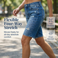 🩳 50% RABATT NU! 👖 Bermudashorts i Slitna Jeans – Avslappnad Passform & Obearbetad Nederkant – Perfekt för Sommar & Streetwear ☀️