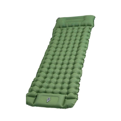 🛏️ 50% RABATT NU! 🏕️ Lätt Bärbar Luftmadrass – Inbyggd Fotpump & Kudde – 10cm Stöd – Perfekt för Camping & Vandring 🌲