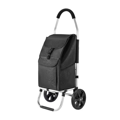 🛒 50% RABATT NU! ✨ Hopfällbar Shoppingvagn med Stor Kapacitet – Lätt & Robust – Platsbesparande – Perfekt för Inköp, Marknadsbesök & Flytt 🏠