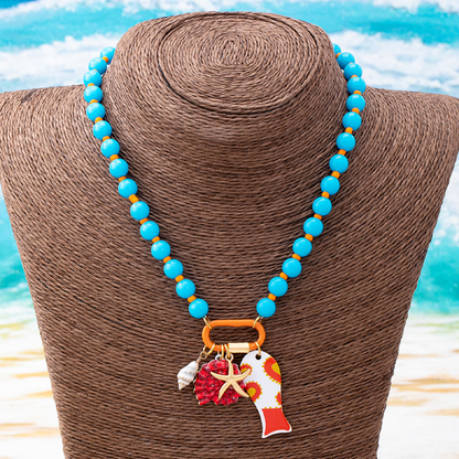 📿 50% RABATT NU! 🌊 Vibrant Boho Kusthalsband med Pärlor – Färgglatt & Lekfullt – Perfekt för Vardag & Semester – Unikt Statement-smycke ✨
