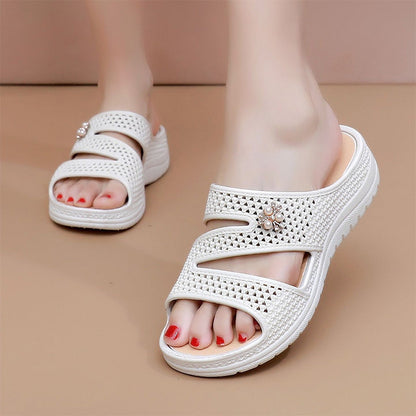 👡 50% RABATT NU! ☁️ Dammsandaler med Mjuk Sula & Slip-on-design – Andningsbara & Molnmjuka – Perfekt för Sommaren 🌸