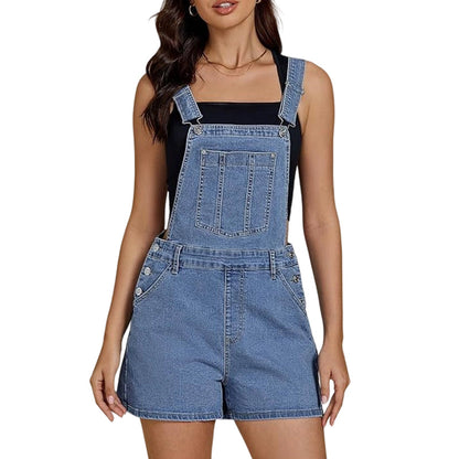 👖 50% RABATT NU! ✨ Dam Casual Denim Kort Helälsbyxor – Avslappnad Passform & Fickor – Perfekt för Sommaren – Enkel att Styla ☀️
