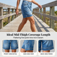 🩳 50% RABATT NU! 👖 Bermudashorts i Denim för Damer – Stretchiga & Bekväma – Perfekt för Sommaren – Medelhög Midja & Fickor 🌸