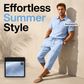 👔 50% RABATT NU! ☀️ Men Summer Linen Set – Loose Shirt & Cargo Shorts – Andningsbart & Stilrent – Perfekt för Sommaren 🌊