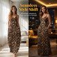 👗 50% RABATT NU! 🐆 Dam maxiklänning med leopardtryck och spaghettiband – flödande & lätt – Perfekt för strand, sommarfester eller djurvild vardagsstil – vild och elegant 🌊