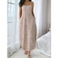 👗 50% RABATT NU! 🐆 Dam maxiklänning med leopardtryck och spaghettiband – flödande & lätt – Perfekt för strand, sommarfester eller djurvild vardagsstil – vild och elegant 🌊