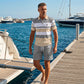 👕 50% RABATT NU! 🌊 Herr Randig T-shirt & Shorts 2-delat Set – Andningsbart & Stilrent – Perfekt för Sommaren – Avslappnad Komfort ☀️