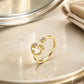 💍 50% RABATT! ✨ Justerbar Glittrande Initialring för Kvinnor – Välj Din Egen A–Z – Perfekt Som Present & Personlig Accessoar 🌸
