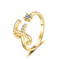 💍 50% RABATT! ✨ Justerbar Glittrande Initialring för Kvinnor – Välj Din Egen A–Z – Perfekt Som Present & Personlig Accessoar 🌸