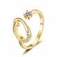 💍 50% RABATT! ✨ Justerbar Glittrande Initialring för Kvinnor – Välj Din Egen A–Z – Perfekt Som Present & Personlig Accessoar 🌸