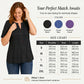 👚 50% RABATT NU! ✨ Damblus med V-ringning & Plissering – Smickrande & Elegant – Perfekt för Jobb & Helg 🌸