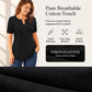 👚 50% RABATT NU! ✨ Damblus med V-ringning & Plissering – Smickrande & Elegant – Perfekt för Jobb & Helg 🌸