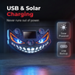 😈 50% RABATT NU! 💡 Solcellsdriven LED-varningslampa "Teufelsauge" – Vibrationssensor & USB/Laddning – Perfekt för Bilar & Lastbilar – Ökar Trafiksäkerheten 🚗