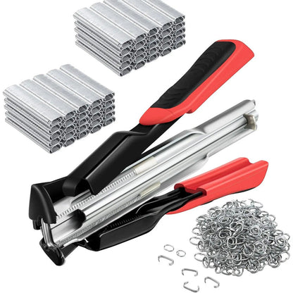 🔧 50 % RABATT NU! 💪 Kraftig C-klammerringtång för burmontering & stängsel – ergonomiskt grepp & enkel påfyllning 🐾