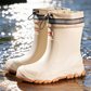 🌧️ 50% RABATT NU! 👢 Unisex Mid-Calf Waterproof Rain Boots – Hållbara & Halksäkra – Perfekt för Regniga Dagar & Utomhusäventyr – Lätta att Rengöra 💧