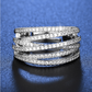 💍 50% RABATT NU! ✨ Adjustable Multi-Band Crossover Ring – Elegant Design & CZ Pavé – Perfekt för Vardag & Fest – Justerbar Öppen Band 💎