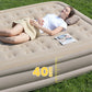 🛏️ 50% RABATT NU! ⛺ Portabel Luftmadrass med Inbyggd Pump – Snabb Uppblåsning & 40 cm Höjd – Perfekt för Camping, Gäster & Utomhus – Bikakestruktur 🌿