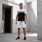 👕 50% RABATT NU! ☀️ Herr Casual Kortärmad T-shirt & Shorts Set med Dragsko – Andningsbart & Stilrent – Perfekt för Sommar, Träning & Vardag – Matchat Set 🌊