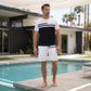 👕 50% RABATT NU! ☀️ Herr Casual Kortärmad T-shirt & Shorts Set med Dragsko – Andningsbart & Stilrent – Perfekt för Sommar, Träning & Vardag – Matchat Set 🌊