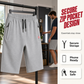 🩳 50% RABATT NU! ☀️ Herr Casual Dragsko 3/4 Shorts – Andningsbara & Lätta – Perfekt för Strand, Träning & Vardag – Dragkedjeficka 🌊
