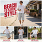 🩳 50% RABATT NU! ☀️ Herr Casual Dragsko 3/4 Shorts – Andningsbara & Lätta – Perfekt för Strand, Träning & Vardag – Dragkedjeficka 🌊