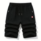 🩳 50% RABATT NU! ☀️ Herr Casual Dragsko 3/4 Shorts – Andningsbara & Lätta – Perfekt för Strand, Träning & Vardag – Dragkedjeficka 🌊