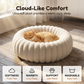 🐶 50% RABATT NU! 🛏️ Ultramjuk Rund Lugnande Husdjursbädd – Den Perfekta Sovplatsen för Hundar & Katter – Upphöjd Kant & Ortopediskt Stöd 🌙