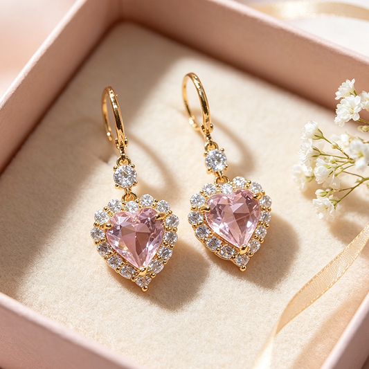 💖 50% RABATT NU! ✨ Gnistrande Hjärtformade Hängörhängen – Romantisk Design & Strassdetaljer – Perfekt för Dejter, Fester & Vardag – Lätt & Bekväm 💎