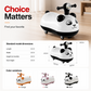 🐼 50% RABATT NU! 🎵 Panda Baby Gungbil med Musik och Ljus – Säker & Stabil – Perfekt för Småbarn – Tysta Hjul & BPA-fritt Material 🧸