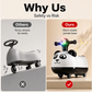 🐼 50% RABATT NU! 🎵 Panda Baby Gungbil med Musik och Ljus – Säker & Stabil – Perfekt för Småbarn – Tysta Hjul & BPA-fritt Material 🧸