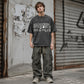 👕 50 % RABATT NU! 🎨 Herr Vintage Tvättad Grafisk T-shirt – unikt folkmotiv, ledig passform & streetwear-estetik ✨