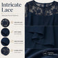 👗 50 % RABATT NU! 🌸 Women's Elegant Plus Size Tiered Dress – spetsdetaljer, hög midja & perfekt för alla tillfällen ✨