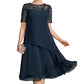 👗 50 % RABATT NU! 🌸 Women's Elegant Plus Size Tiered Dress – spetsdetaljer, hög midja & perfekt för alla tillfällen ✨