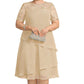 👗 50 % RABATT NU! 🌸 Women's Elegant Plus Size Tiered Dress – spetsdetaljer, hög midja & perfekt för alla tillfällen ✨