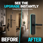 🔐 50% RABATT NU! 🖐️ Smart Fingeravtrycks Dörrlås för Inomhus Trädörrar – Ingen Borrning Krävs – Biometrisk Teknik & Enkel Installation – Perfekt för Hem, Hyresrum & Gästrum 🏠