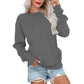 👚 50 % RABATT NU! ☁️ Oversized-tröja med rund hals för dam – mysig, rymlig & perfekt för avslappnade dagar ✨