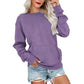 👚 50 % RABATT NU! ☁️ Oversized-tröja med rund hals för dam – mysig, rymlig & perfekt för avslappnade dagar ✨