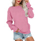 👚 50 % RABATT NU! ☁️ Oversized-tröja med rund hals för dam – mysig, rymlig & perfekt för avslappnade dagar ✨