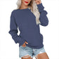 👚 50 % RABATT NU! ☁️ Oversized-tröja med rund hals för dam – mysig, rymlig & perfekt för avslappnade dagar ✨