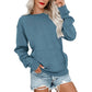 👚 50 % RABATT NU! ☁️ Oversized-tröja med rund hals för dam – mysig, rymlig & perfekt för avslappnade dagar ✨