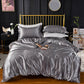 🛏️ 50 % RABATT NU! 🌙 Luxury pure mulberry silk sängkläder set med 4 delar – 25 momme, hypoallergen & temperaturreglerande – perfekt för känslig hud 💤