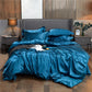 🛏️ 50 % RABATT NU! 🌙 Luxury pure mulberry silk sängkläder set med 4 delar – 25 momme, hypoallergen & temperaturreglerande – perfekt för känslig hud 💤