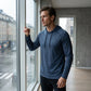 🏃 50 % RABATT NU! ☀️ Pro-Favorit herr andningsbar långärmad huvtröja – polyester, UV-skydd & raglanärmar – perfekt för utomhusaktivitet 🌿