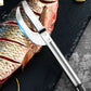 🐟 50 % RABATT NU! 🔪 Multifunktionell fiskkniv i rostfritt stål – ultravasst blad, tandad rygg för fjällning & ergonomiskt handtag – perfekt för filéering och urtagning 🍣