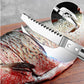 🐟 50 % RABATT NU! 🔪 Multifunktionell fiskkniv i rostfritt stål – ultravasst blad, tandad rygg för fjällning & ergonomiskt handtag – perfekt för filéering och urtagning 🍣