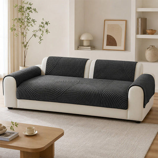🛋️ 50 % RABATT NU! ❄️ Bomullsvelour sittdyna för soffa – halkskydd, plysch & varm – perfekt för kalla vinterdagar ☀️