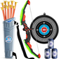 🏹 50 % RABATT NU! ✨ Kids bow and arrow archery toy set – LED-ljus, mjuka sugkoppspilar & justerbart pilkoger – perfekt för aktiva barn 🎯