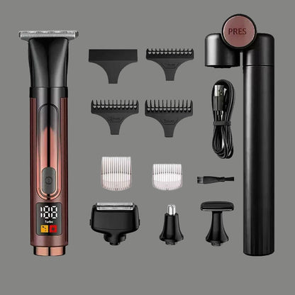 🪒 50 % RABATT NU! ✨ 4-in-1-Pflegeset för män – rakning, hårklippning, näsvård & kroppsgroomning – med utdragbart ryggskaft & LED-display 💈